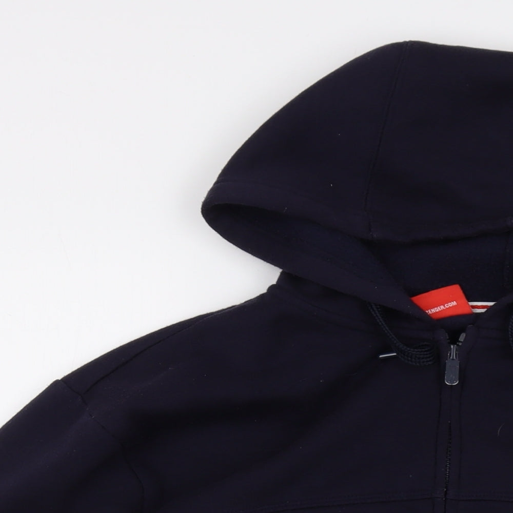 Slazenger Mens Blue Polyester Full Zip Hoodie Size XS