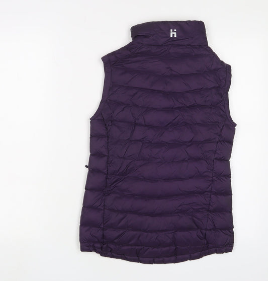 Hi Gear Womens Purple Gilet Jacket Size 6 Zip - Logo