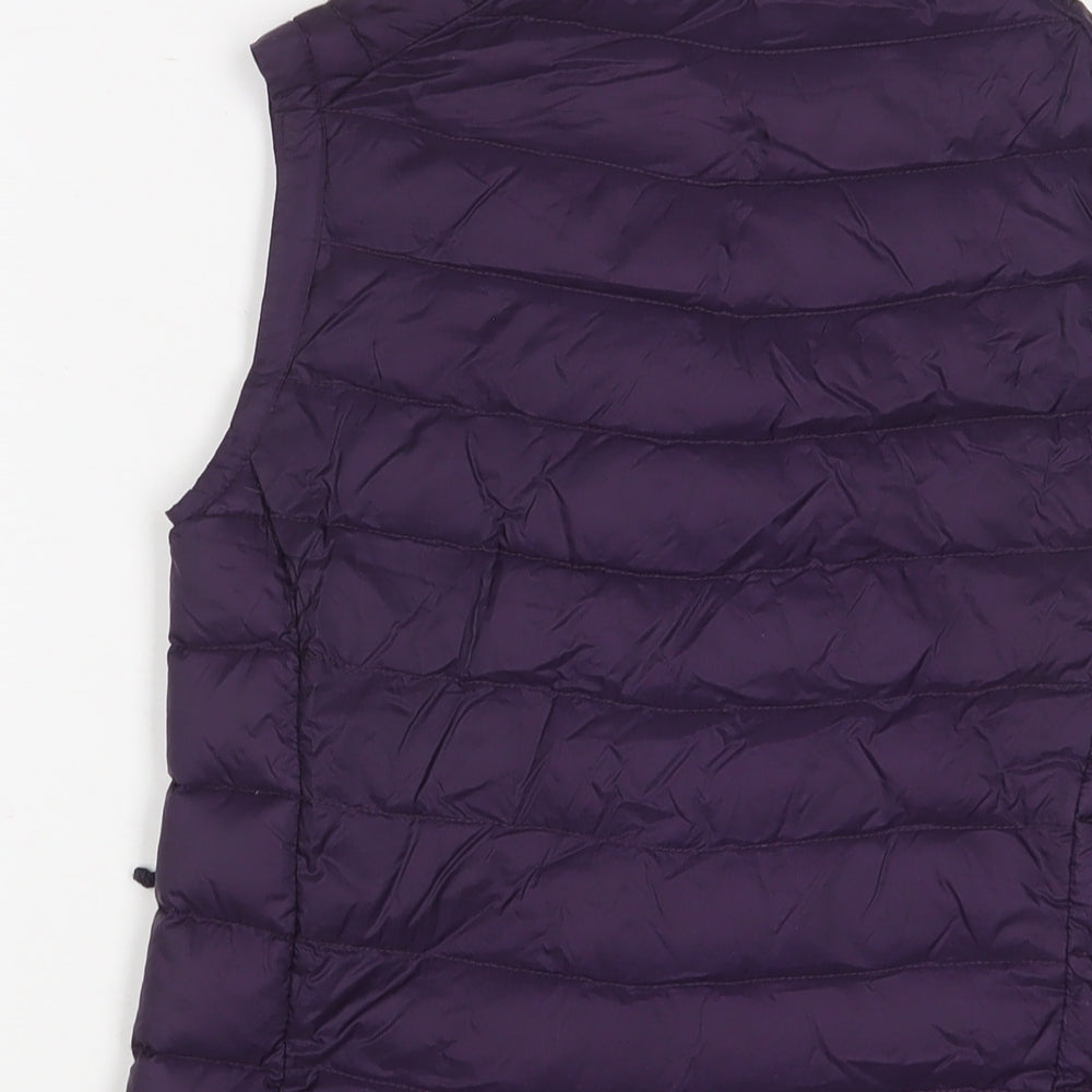 Hi Gear Womens Purple Gilet Jacket Size 6 Zip - Logo