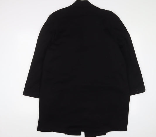 Richard Stump Womens Black Jacket Size 16 Button - Open