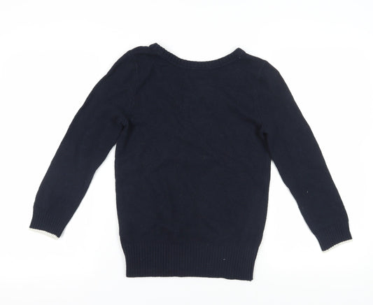 Hollister Women's Blue Pullover Jumper, Medium