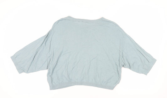 Gap Women's Blue Relaxed Pullover Jumper - Medium