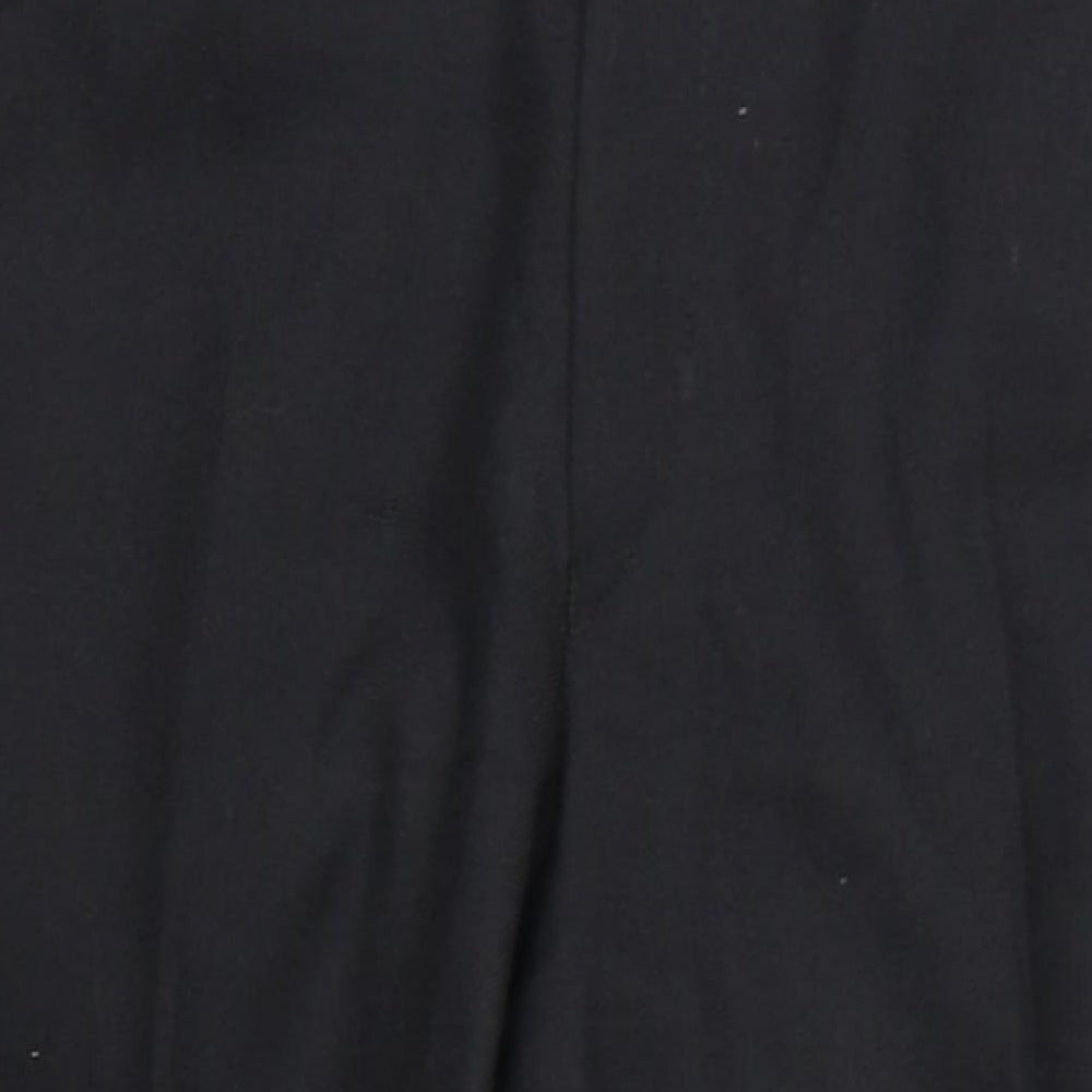 Dunn & Co Mens Black Wool Tuxedo Suit Trousers Size 34 Regular
