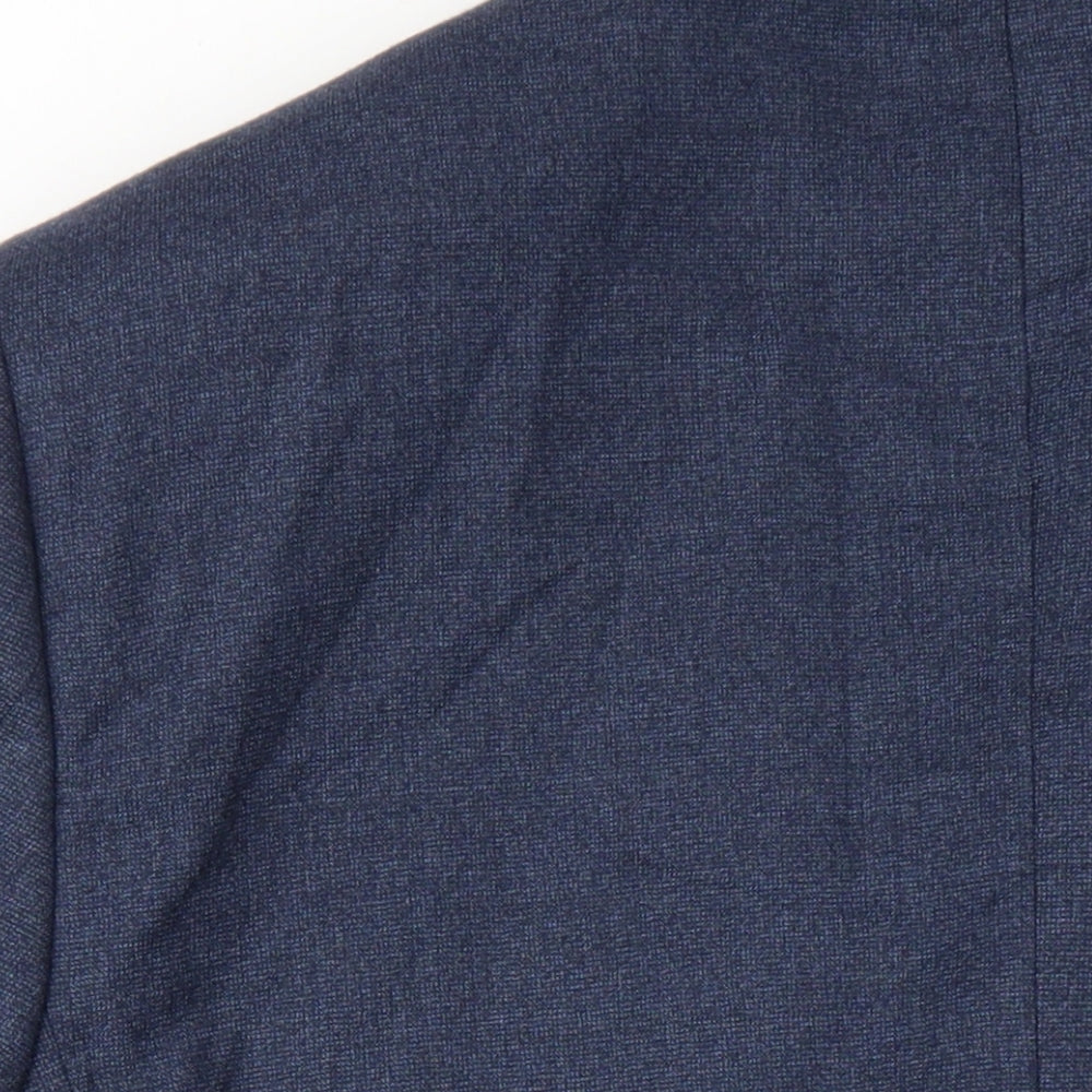 Marks and Spencer Mens Blue Wool Jacket Blazer Size 44 Regular
