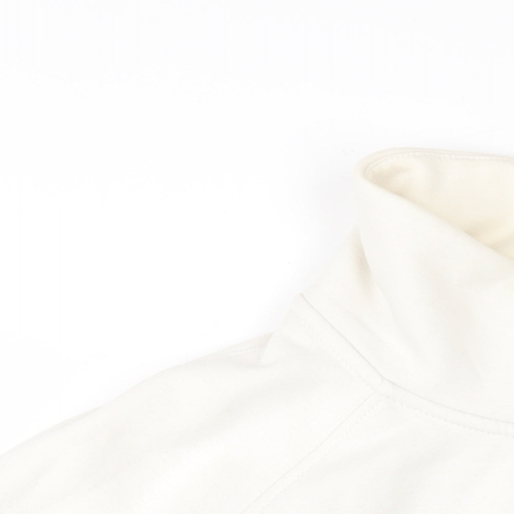 Sketchers Womens White Cotton Full Zip Sweatshirt Size XL Zip