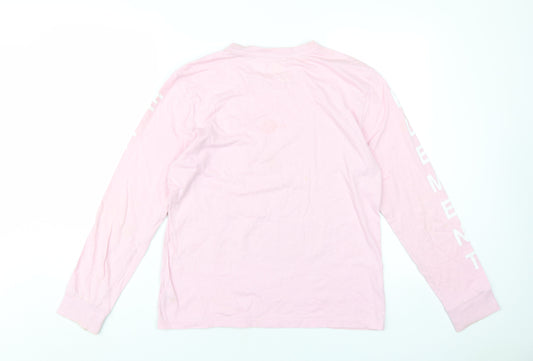 Element Mens Pink Cotton T-Shirt Size XS Round Neck