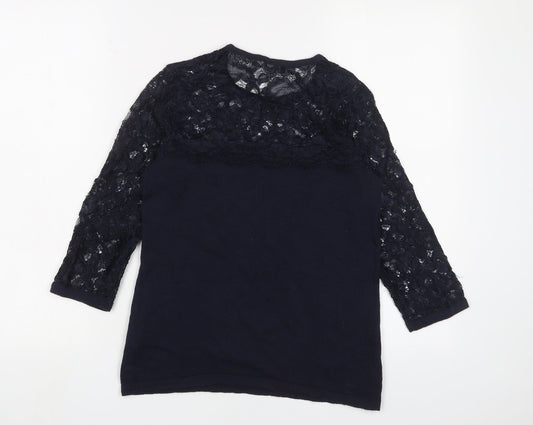 Jaeger Women's Blue Pullover Jumper, Size S