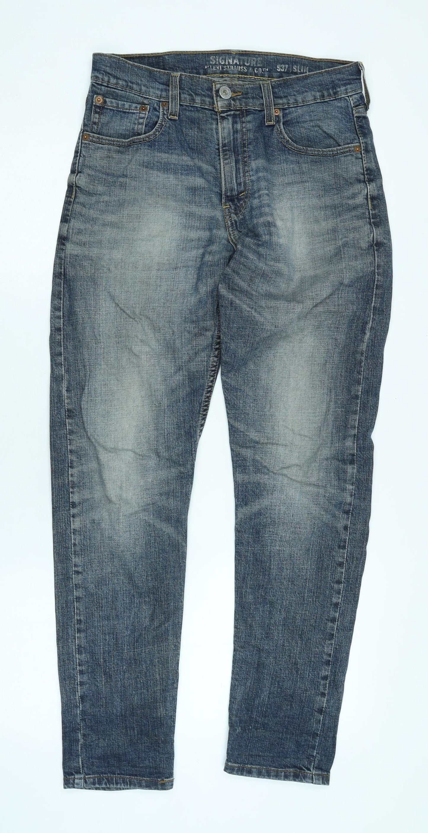 Levi Strauss Men's Blue Slim Denim Jeans S37