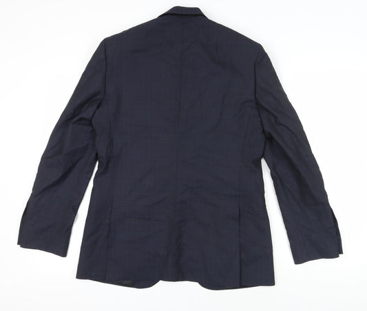 Jaeger Men's Navy Shawl Lapel Tuxedo Blazer Size 38