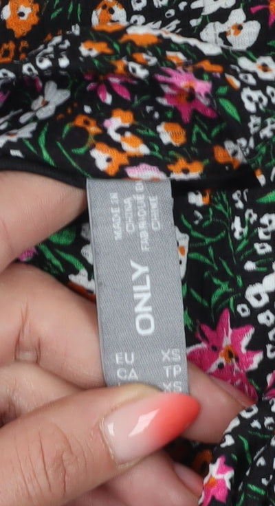 Brand and care label for Only Women's Multicoloured XS Bodycon Dress