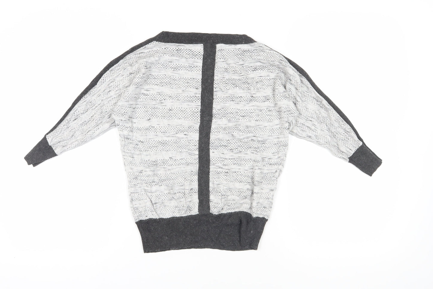 Firetrap Women's Grey Open-Knit Cardigan XS Casual