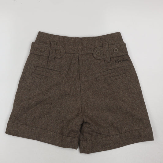 Pepe Jeans Womens Brown Chino Shorts, Size 26