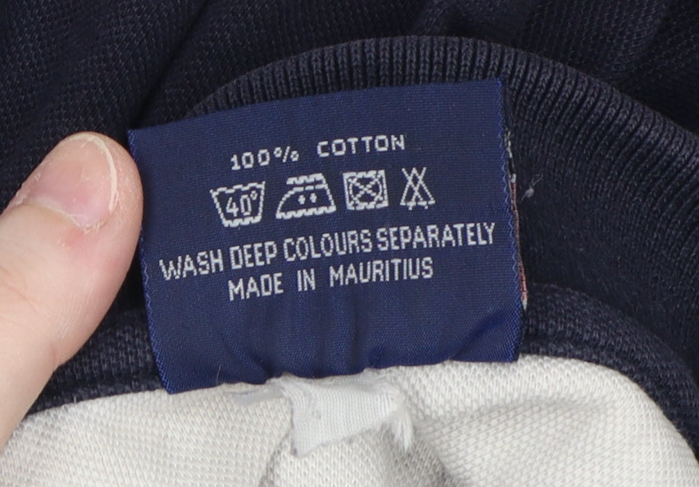 Brand and care label for Lee Cooper Men's Black Polo Shirt, M, Casual Button-Down