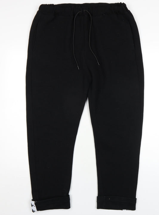 Kappa Men's Black Joggers, L, Casual Sportswear