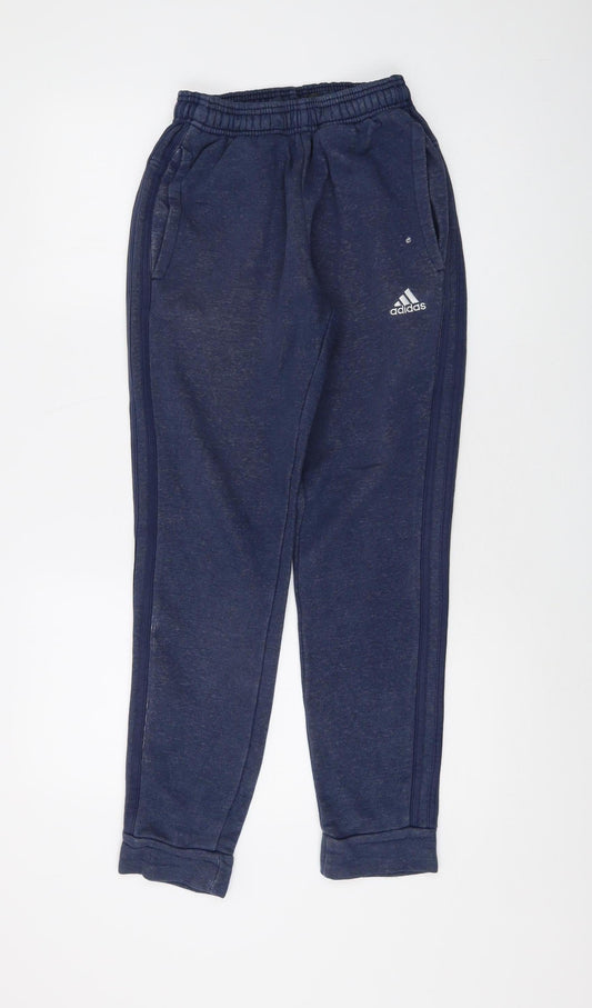 Adidas Unisex Blue Jogger XS with Elastic Waist