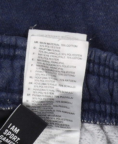 Adidas Unisex Blue Jogger XS with Elastic Waist