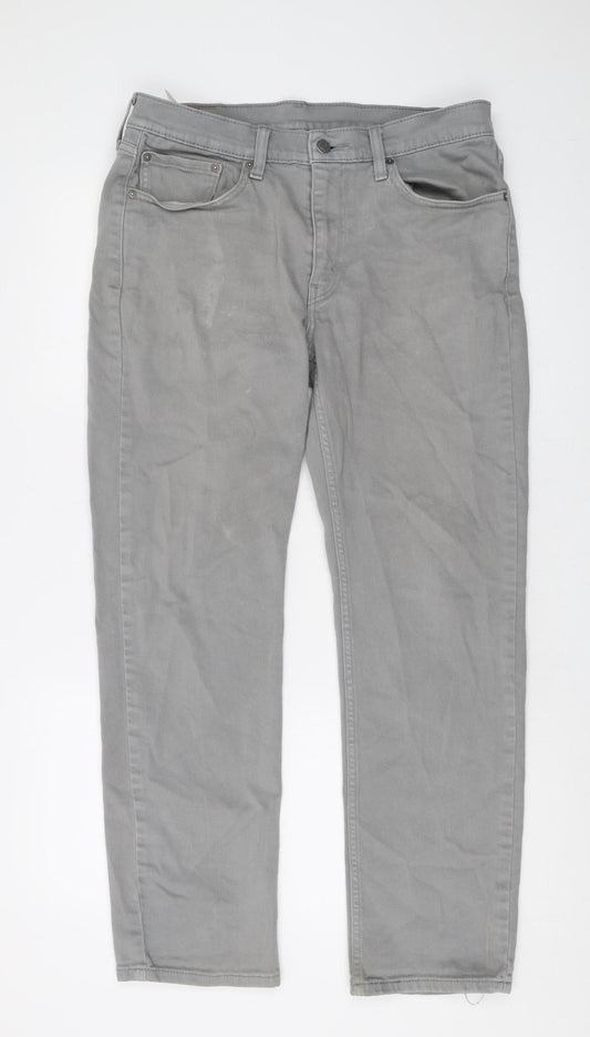 Levi's Men's Grey Straight Jeans Size 33