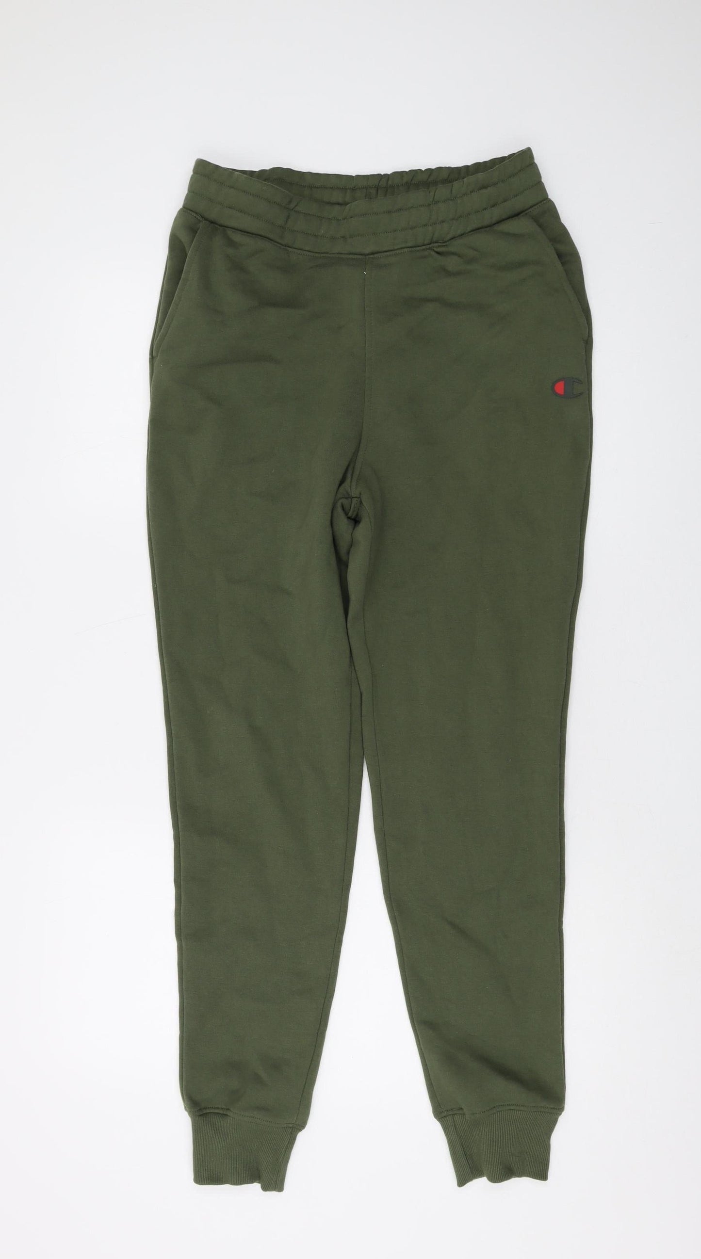 Champion Men's Green Jogger Trousers, Size S, Cotton Blend