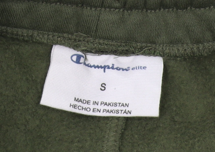 Champion Men's Green Jogger Trousers, Size S, Cotton Blend