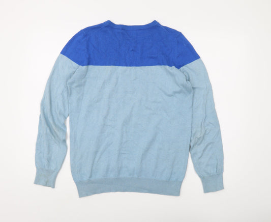 Womens UK 12 Regular Crew Clothing Blue Jumper Tight-Knit