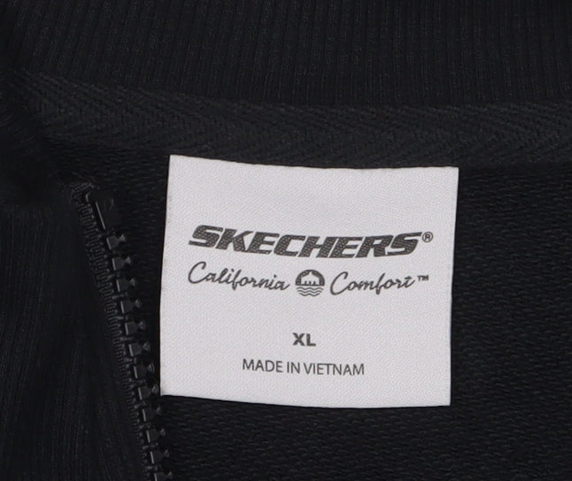 Skechers Men's XL Black Full Zip Sweatshirt
