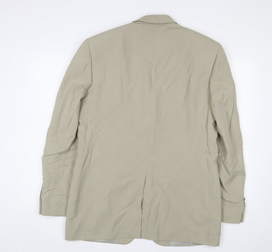 Ciro Citterio Men's Beige Long Blazer 38L
