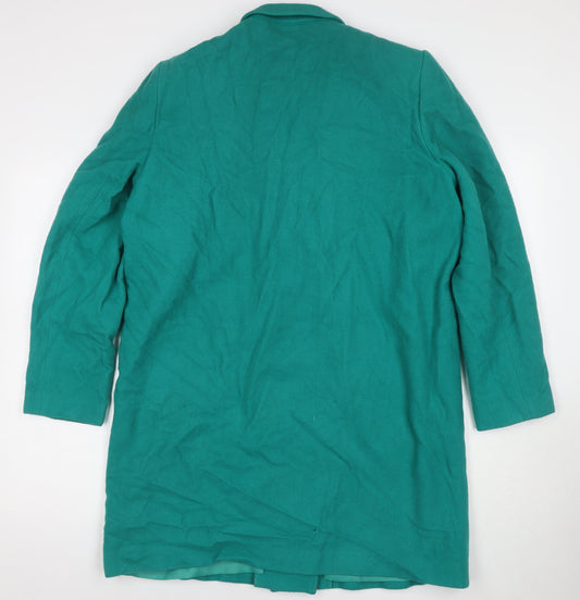 Womens UK Size 14 Regular Alexon Green Wool Coat