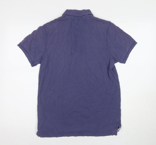 Tommy Hilfiger Men's Blue Polo, Size M, Classic Style