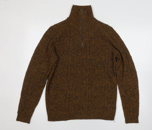 Tokyo Laundry Brown Cable-Knit Jumper M