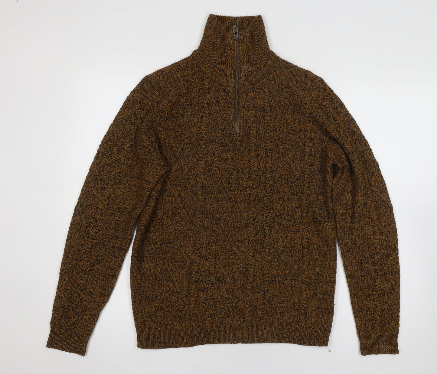 Tokyo Laundry Brown Cable-Knit Jumper M