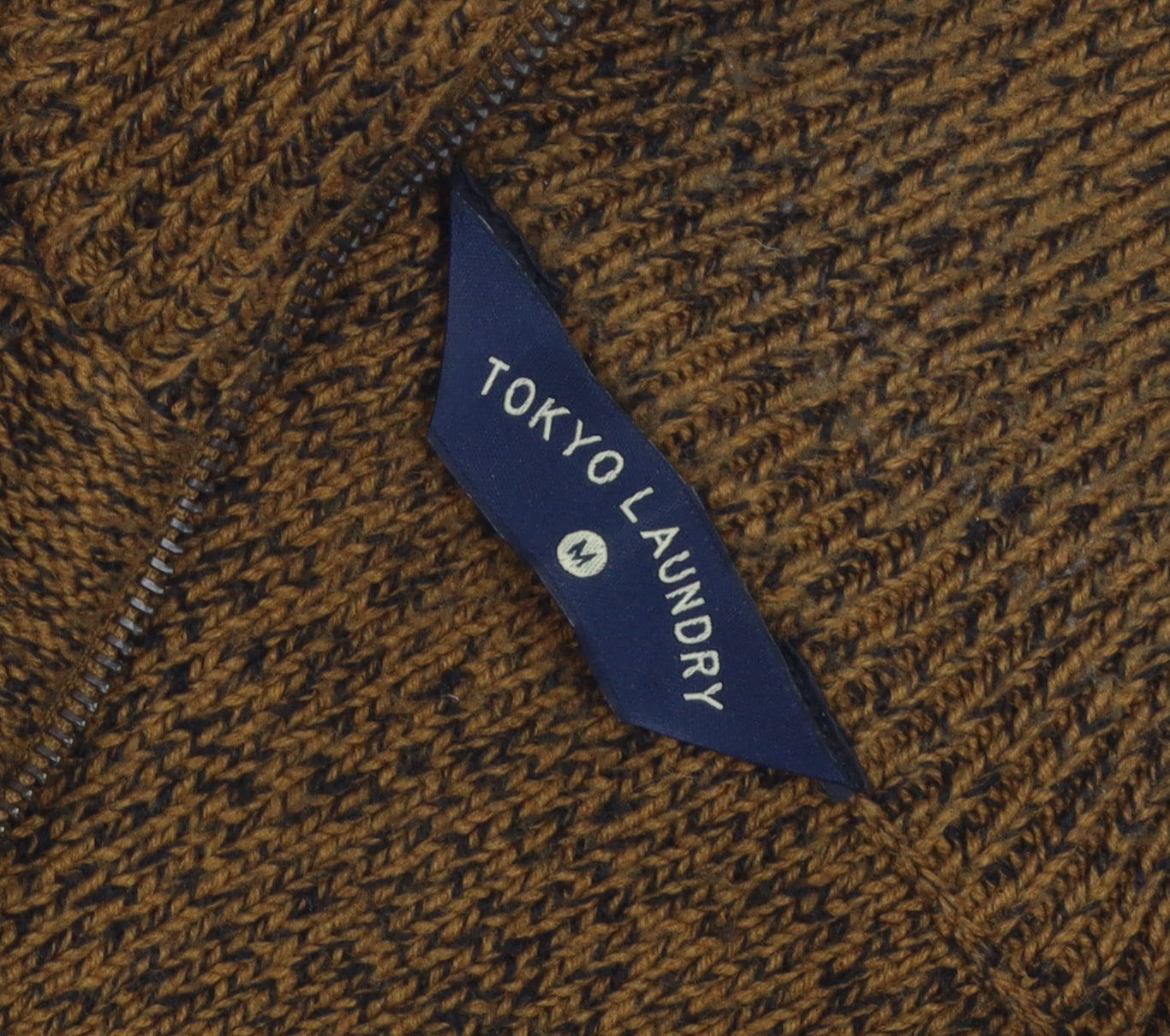 Tokyo Laundry Brown Cable-Knit Jumper M