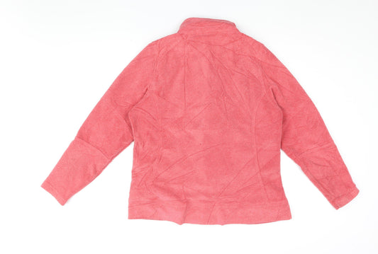 Womens UK 14-16 Regular TOG 24 Red Full Zip Sweatshirt