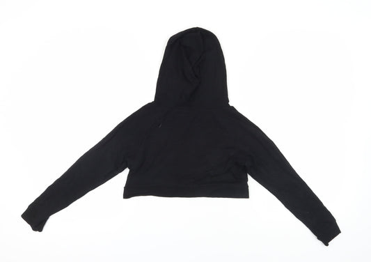 Pineapple Girls Black Pullover Hoodie 9-10 Years