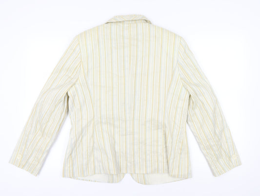 Gelco Women's Multicoloured Stripe Blazer Size 16