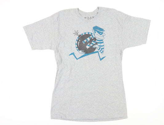Billabong Unisex Grey T-Shirt, Large, Casual Style