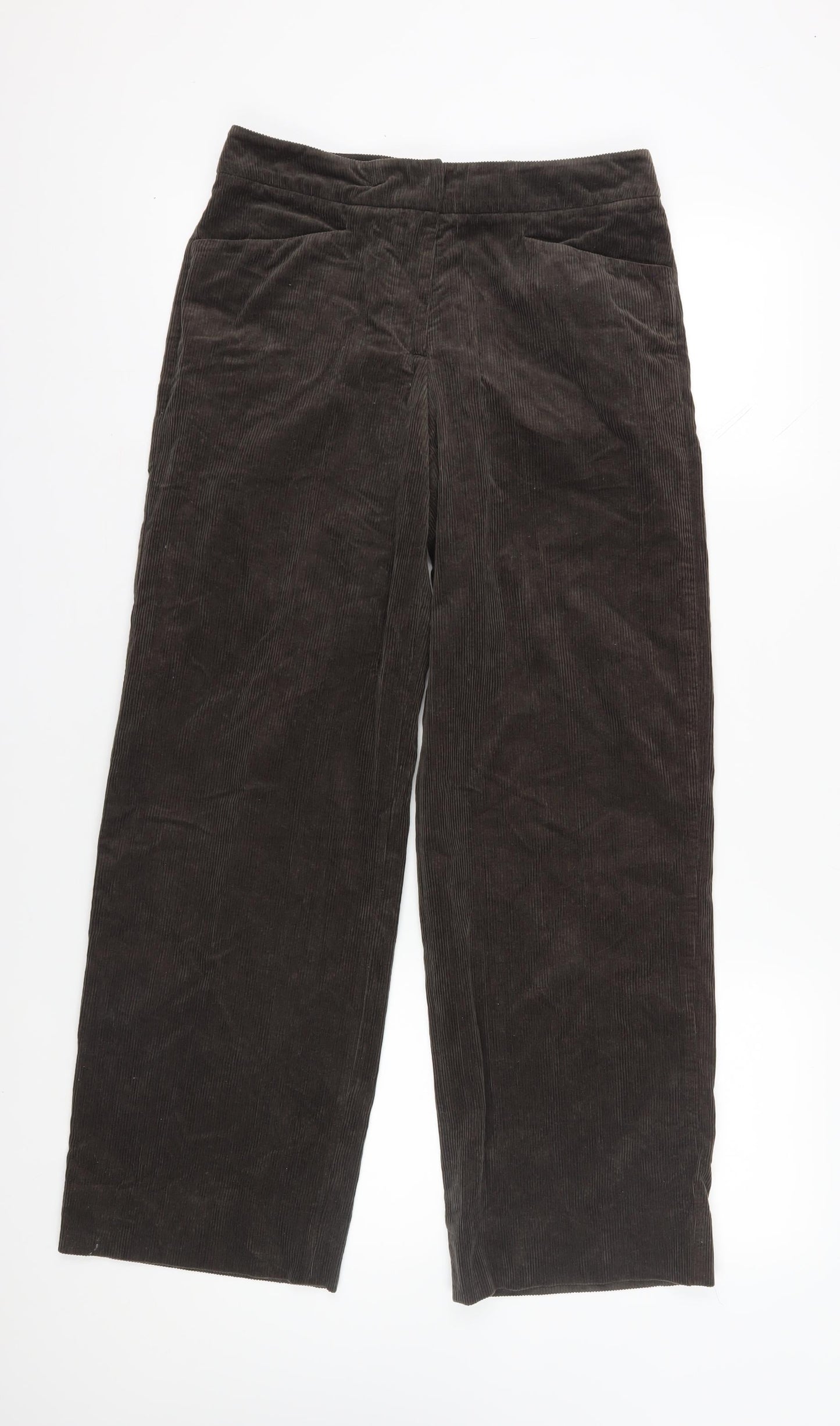Giorgio Armani Women's Brown Straight Trousers, Size 14