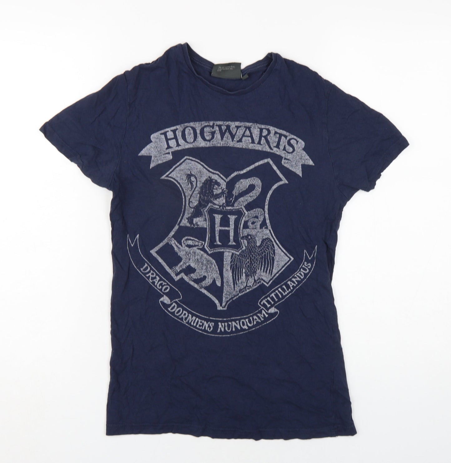 Harry Potter Blue Hogwarts Graphic T-Shirt XS