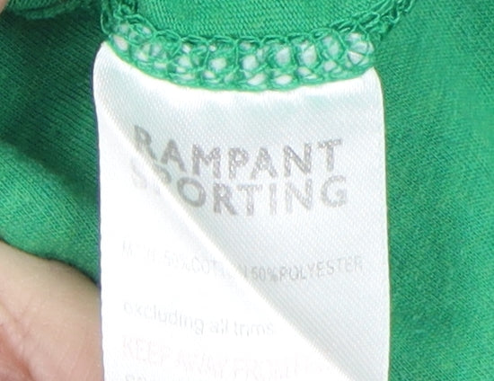 Rampant Sporting Green Graphic T-Shirt, Size 10, Women's