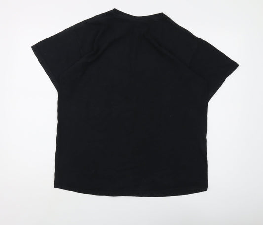 OFF PISTE Mens Black Crew Neck Logo T-Shirt - L
