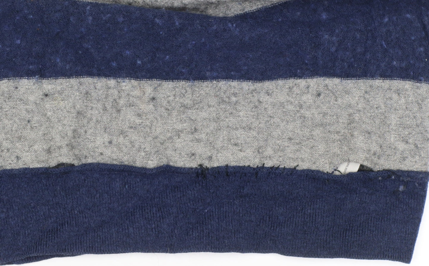 Climbo High Men's Blue Striped Pullover Jumper L
