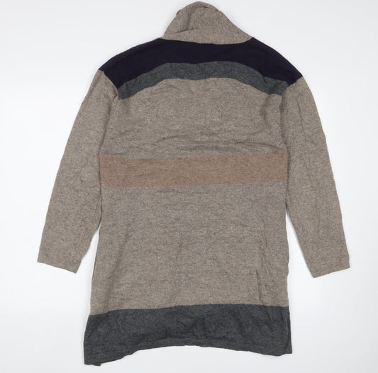 Paul Costelloe Women's Beige Cardigan Size 7 Relaxed