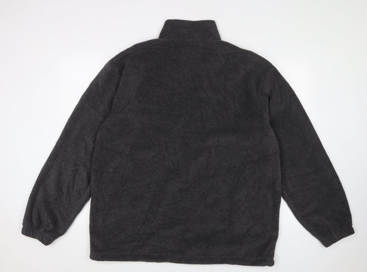 Result Men's Black XL 1/2 Zip Fleece Sweatshirt