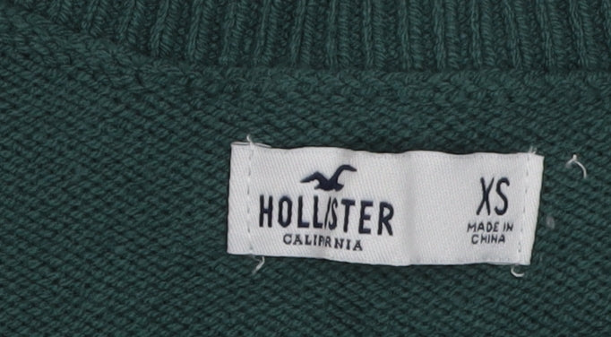 Hollister Women's Green XS Argyle Cardigan