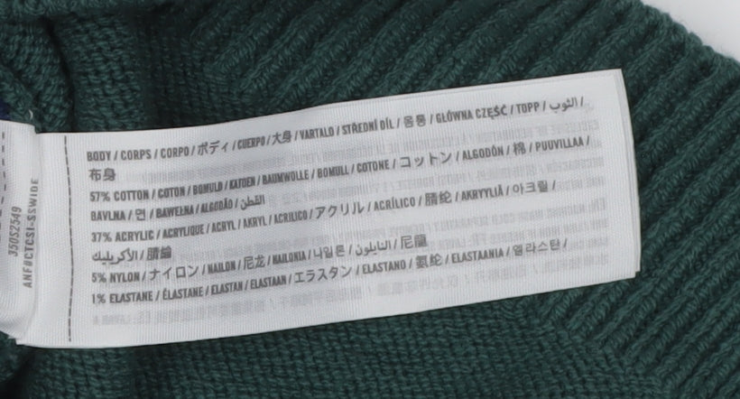 Hollister Women's Green XS Argyle Cardigan