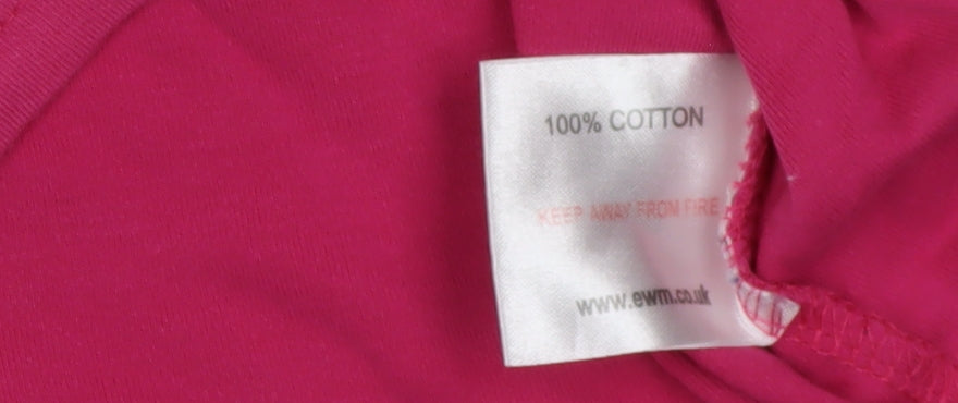 Honor Millburn Pink Women's Embroidered T-Shirt Size 10-12