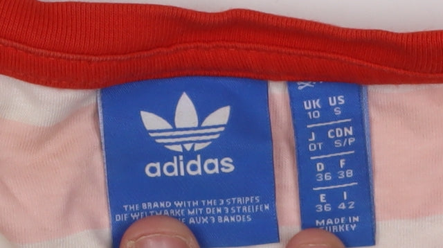 Adidas Women's Red Cotton T-Shirt Size 10: Casual Essential