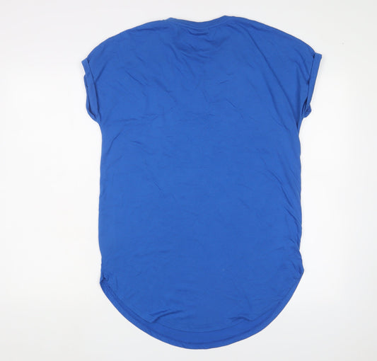 Disney Blue T-Shirt Unisex M Casual Cartoon Style