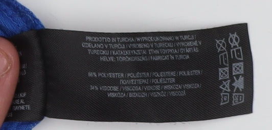 Disney Blue T-Shirt Unisex M Casual Cartoon Style