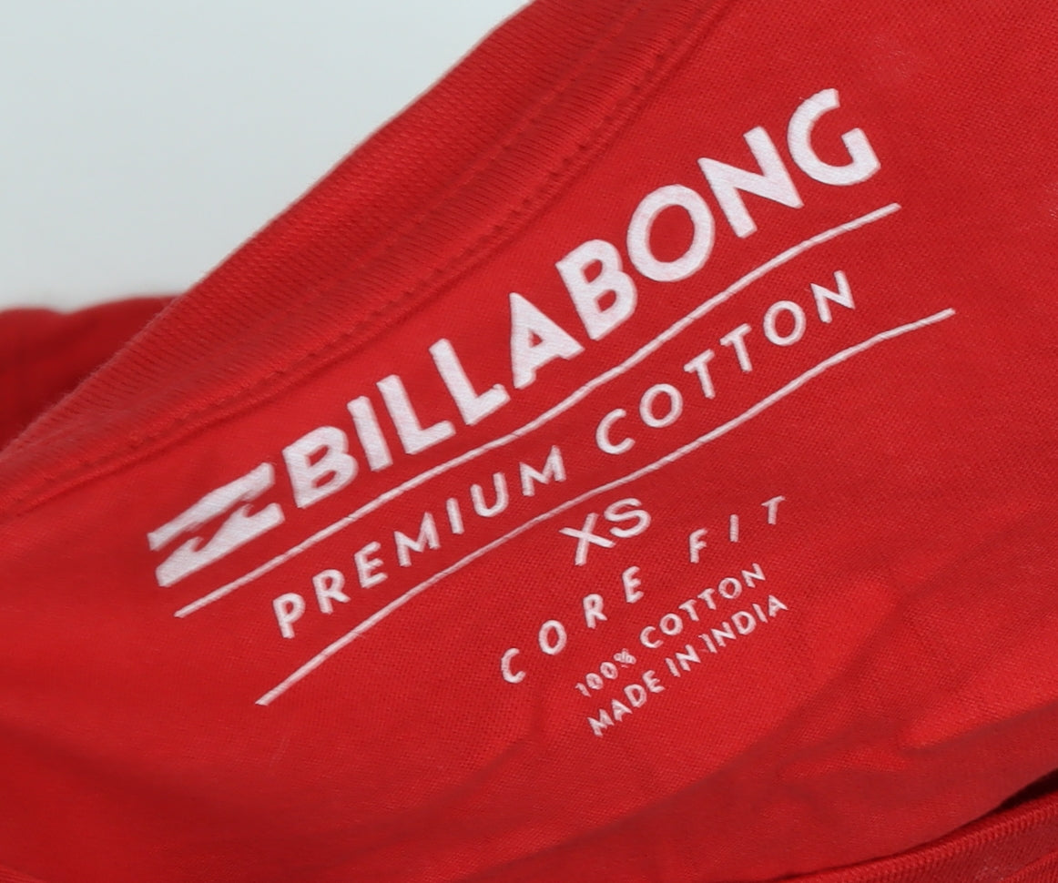 Billabong Men's Red Graphic Print T-Shirt XS