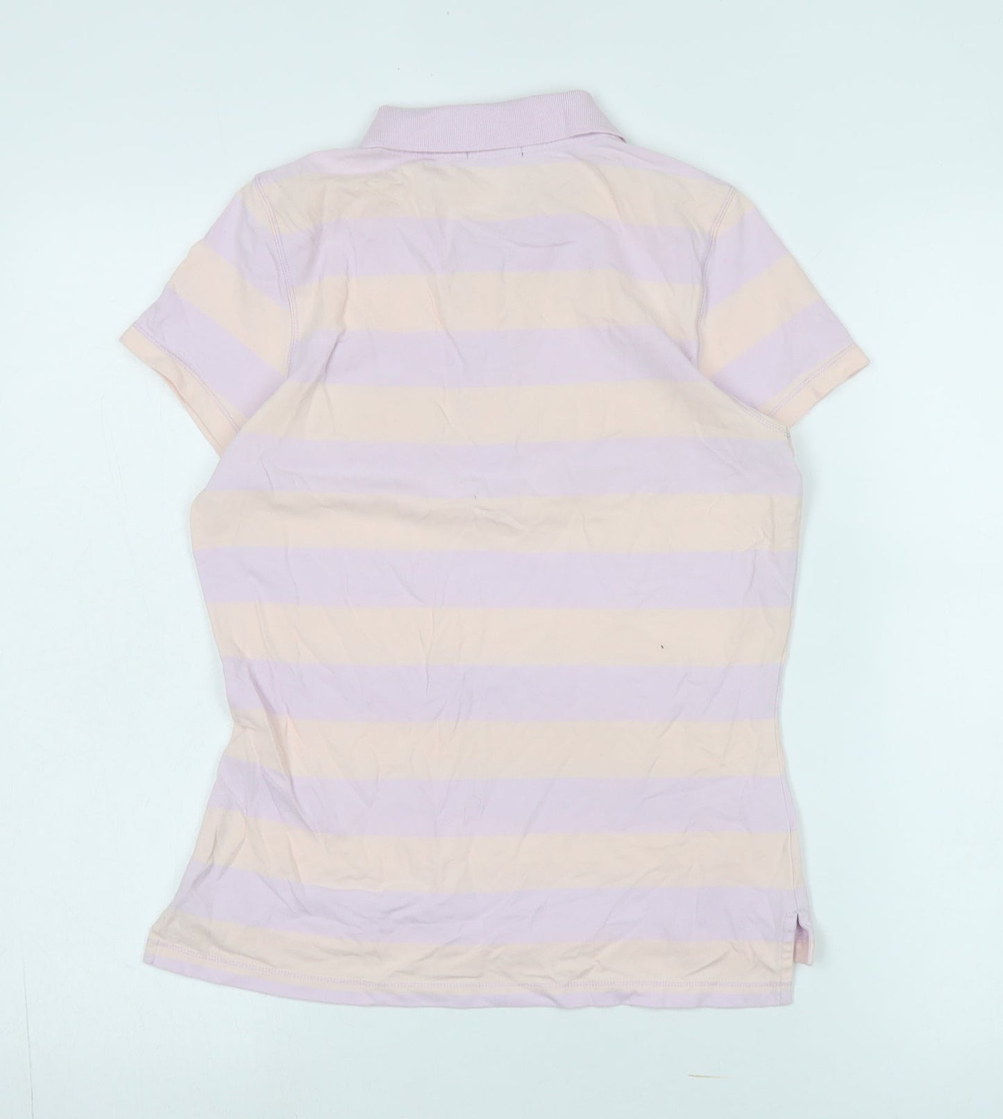 GAP Women's Multicoloured Striped Polo Shirt, Size S